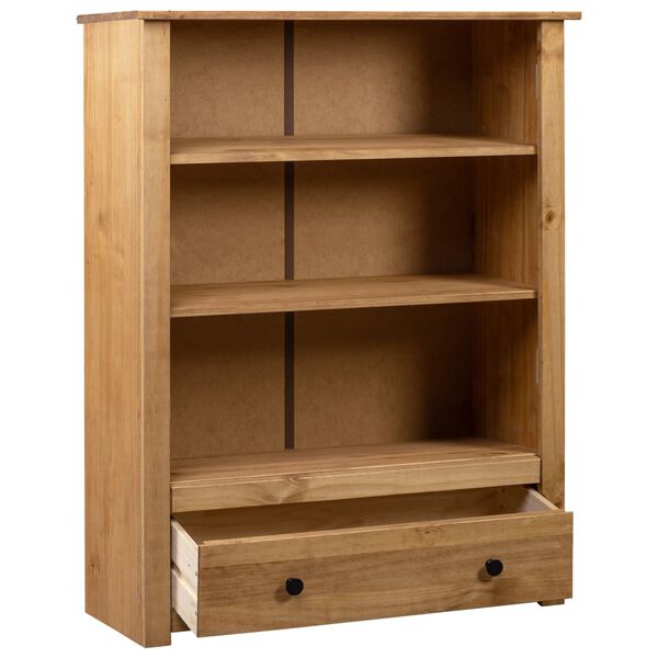 vidaXL Librer&iacute;a de madera maciza de pino estilo Panam&aacute; 80x35x110 cm