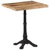 vidaXL Mesa de bistr&oacute; madera de mango rugosa 60x60x77 cm