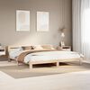 vidaXL Estructura de cama sin colch&oacute;n madera maciza de pino 180x200 cm