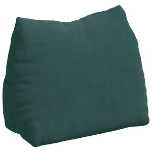 vidaXL Coj&iacute;n de Espalda Verde oscuro 45 x 20 x 35 cm Tela de pana