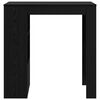 vidaXL Mesa de Bar con estante Roble Negro 102 x 50 x 103,5 cm