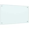 vidaXL Salpicaderos de cocina 2 uds vidrio templado blanco 70x40 cm
