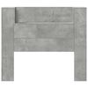 vidaXL Cabecero con estante Gris Concreto 120 x 16,5 x 103,5 cm