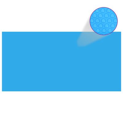 vidaXL Cubierta de piscina rectangular PE azul 1200x600 cm