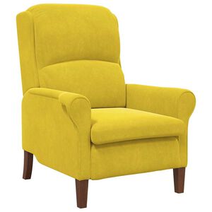 vidaXL sill&oacute;n Amarillo Terciopelo