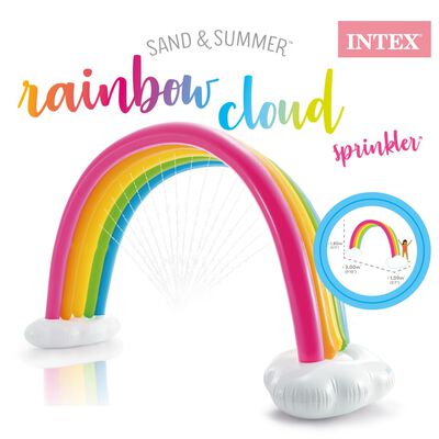 Intex Rociador arco iris y nube multicolor 300x109x180 cm