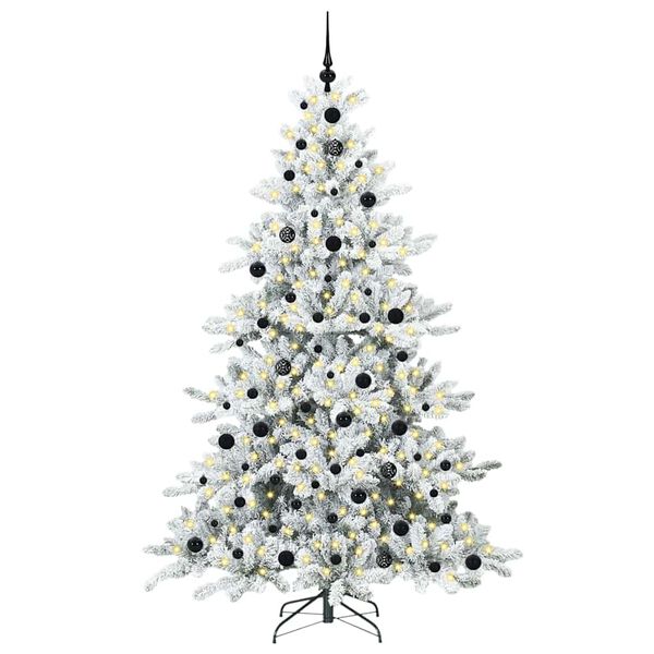 vidaXL &Aacute;rbol de Navidad artificial con ramas articuladas 210 cm PVC