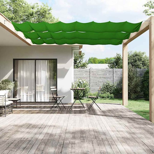 vidaXL Toldo vertical verde claro 140x800 cm tela oxford