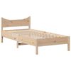 vidaXL Estructura de cama con cabecero madera maciza pino 75x190 cm