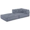 vidaXL Sofá Modular de Esquina Gris 70 x 70 x 56 cm tela