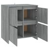 vidaXL Aparador de madera contrachapada gris Sonoma 70x41x75 cm