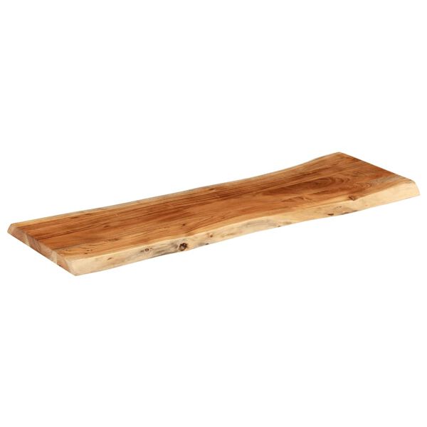vidaXL Tablero rectangular madera de acacia borde vivo 120x40x3,8 cm