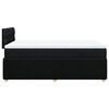 vidaXL Cama box spring con colch&oacute;n tela negro 120x190 cm