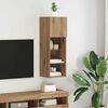 vidaXL Mueble de TV Montado en la Pared Roble artesanal
