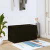 vidaXL Mueble zapatero pared madera contrachapada negro 70x35x38 cm