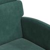 vidaXL Sillas de Comedor con Ruedas 2 pcs Verde oscuro 58 x 65 x 98 cm