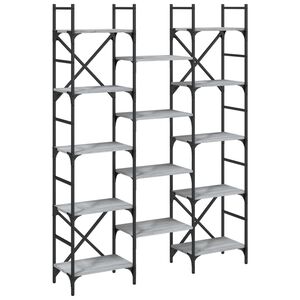 vidaXL Estanter&iacute;a madera de ingenier&iacute;a gris Sonoma 127,5x28,5x172,5 cm