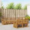 vidaXL Juegos de sof&aacute;s 8 pcs Natural Madera de Acacia S&oacute;lida