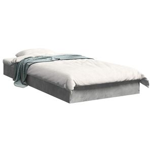 vidaXL Estructura de cama de suelo Gris Hormig&oacute;n 80 x 200 cm