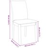 vidaXL Sillas de comedor con cojines 2 uds madera maciza marrón caucho