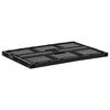 vidaXL Caja plegable negra 46 L 2 unidades 60x40x22 cm