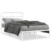 vidaXL Estructura cama sin colch&oacute;n con cabecero metal blanco 120x190cm