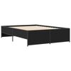 vidaXL Estructura de cama madera de ingenier&iacute;a y metal negro 140x190cm