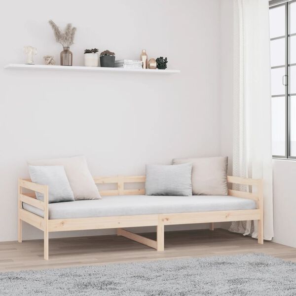 vidaXL Sofá cama sin colchón madera maciza de pino 80x200 cm