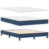 vidaXL Cama tipo Box Spring con colch&oacute;n Azul Oscuro 200 x 160 cm tela