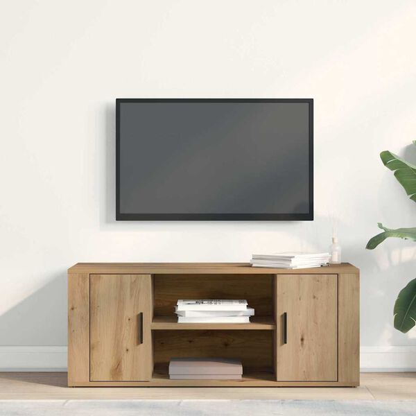 vidaXL Gabinete de TV Roble artisan 100 x 35 x 40 cm