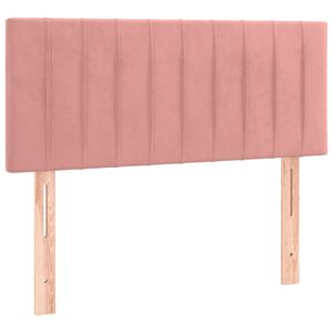 vidaXL Cabecero de terciopelo rosa 100x5x78/88 cm