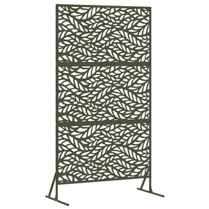 vidaXL Pantalla de Privacidad 100 x 50 x 180 cm Acero Verde oliva