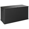 vidaXL Caja de almacenamiento de jard&iacute;n antracita rat&aacute;n PP 120x56x63cm