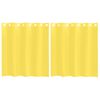 vidaXL Cortinas de gasa con ojales 2 uds amarillo