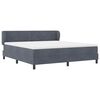vidaXL Cama tipo Box Spring Gris oscuro 180 x 200 cm Terciopelo
