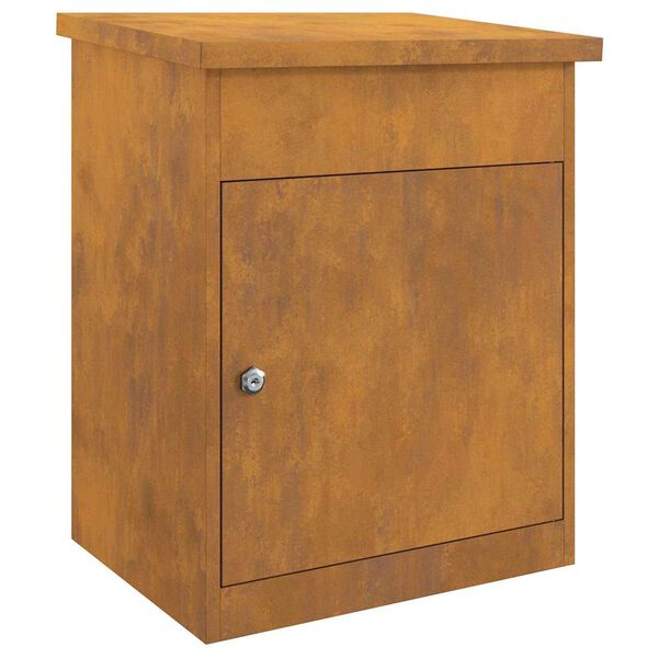 vidaXL Caja de entrega de paquetes Oxidado 44 x 35 x 59 cm