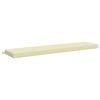 vidaXL Coj&iacute;n de banco SOEST 100% Poli&eacute;ster Crema 200 x 40 x 8 cm