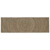 vidaXL Alfombra de &aacute;rea Natural y negro 80 x 200 cm yute