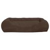 vidaXL Coj&iacute;n para perros con almohadas tela oxford marr&oacute;n 75x58x18 cm