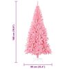 vidaXL &Aacute;rbol de Navidad con 300 LED con soporte Rosa 180 cm PVC