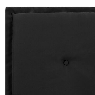 vidaXL Cojín de banco de jardín negro y gris 120x50x3 cm