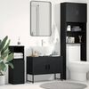 vidaXL Gabinete de Lavabo para Ba&ntilde;o Roble Negro 80 x 30 x 60 cm