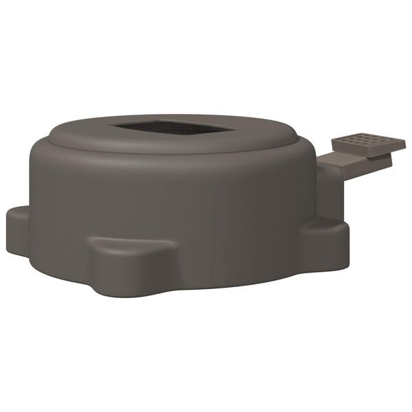 vidaXL Base para sombrilla Plateado 23 x 14 x 6 cm