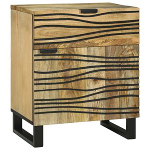 vidaXL Armario de Noche Marr&oacute;n 50 x 33 x 60 cm Madera maciza de Acacia