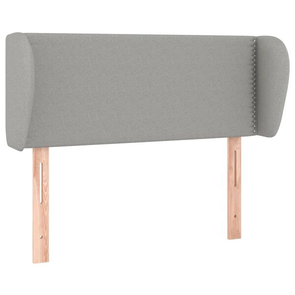 vidaXL Cabecero de tela gris claro 83x23x78/88 cm