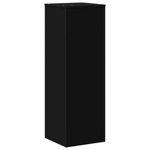 vidaXL Soportes para plantas madera de ingenier&iacute;a negro 33x33x100 cm