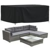 vidaXL Cubierta para muebles de jard&iacute;n Oxford 420D negro 200x165x80 cm