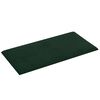 vidaXL Paneles de pared 12 uds terciopelo verde oscuro 30x15cm 0,54 m²