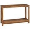 vidaXL Mesa Consola Natural 110 x 35 x 75 cm Madera de teca maciza