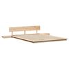 vidaXL Estructura de cama con cabecera Marr&oacute;n 160 x 200 cm Madera